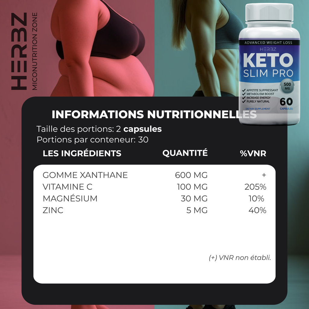 Keto Slim Pro Perte de poids 60 capsules