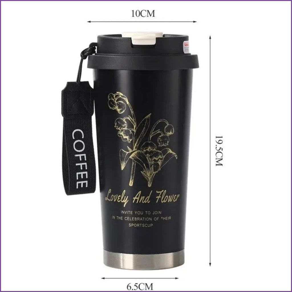 Tasse isotherme à double paroi Fleur